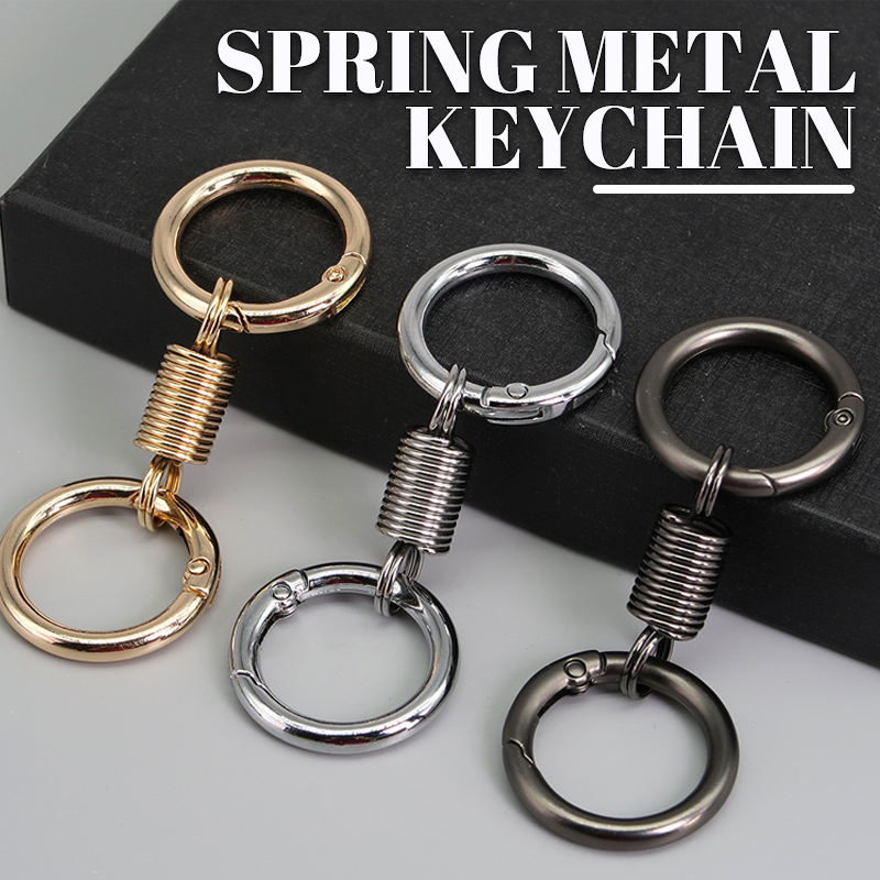 (š„2025 Last Day Promotion - 49% off)Nordic Retro Spring Double Ring Keychain