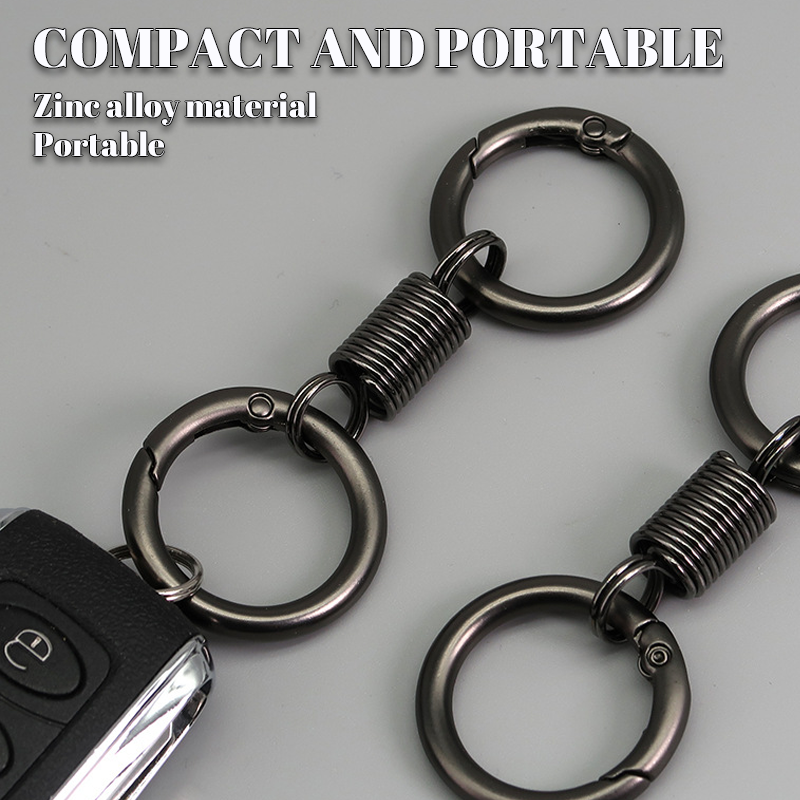 (š„2025 Last Day Promotion - 49% off)Nordic Retro Spring Double Ring Keychain