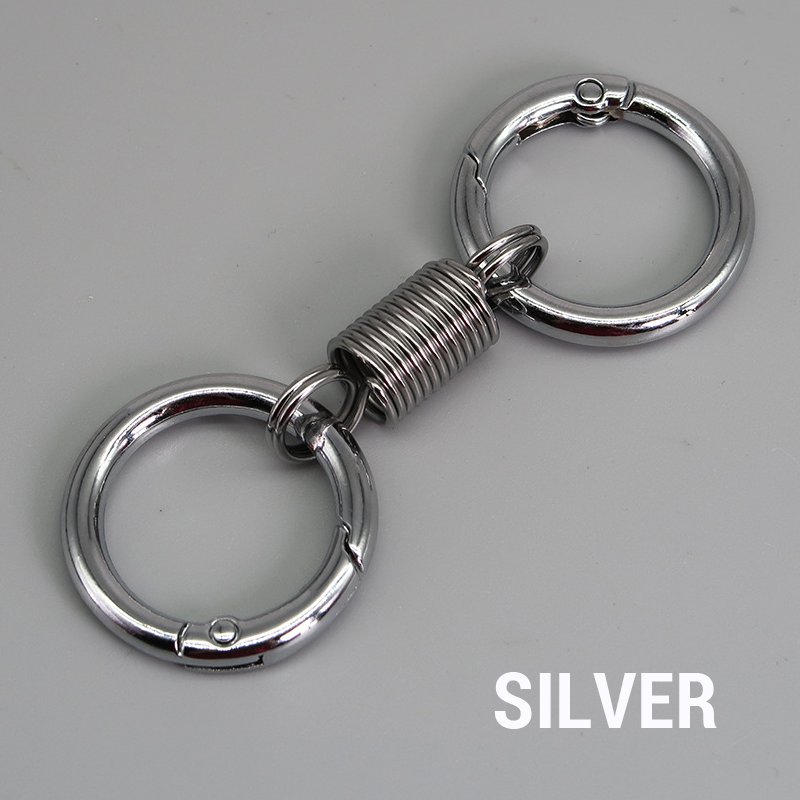 (š„2025 Last Day Promotion - 49% off)Nordic Retro Spring Double Ring Keychain